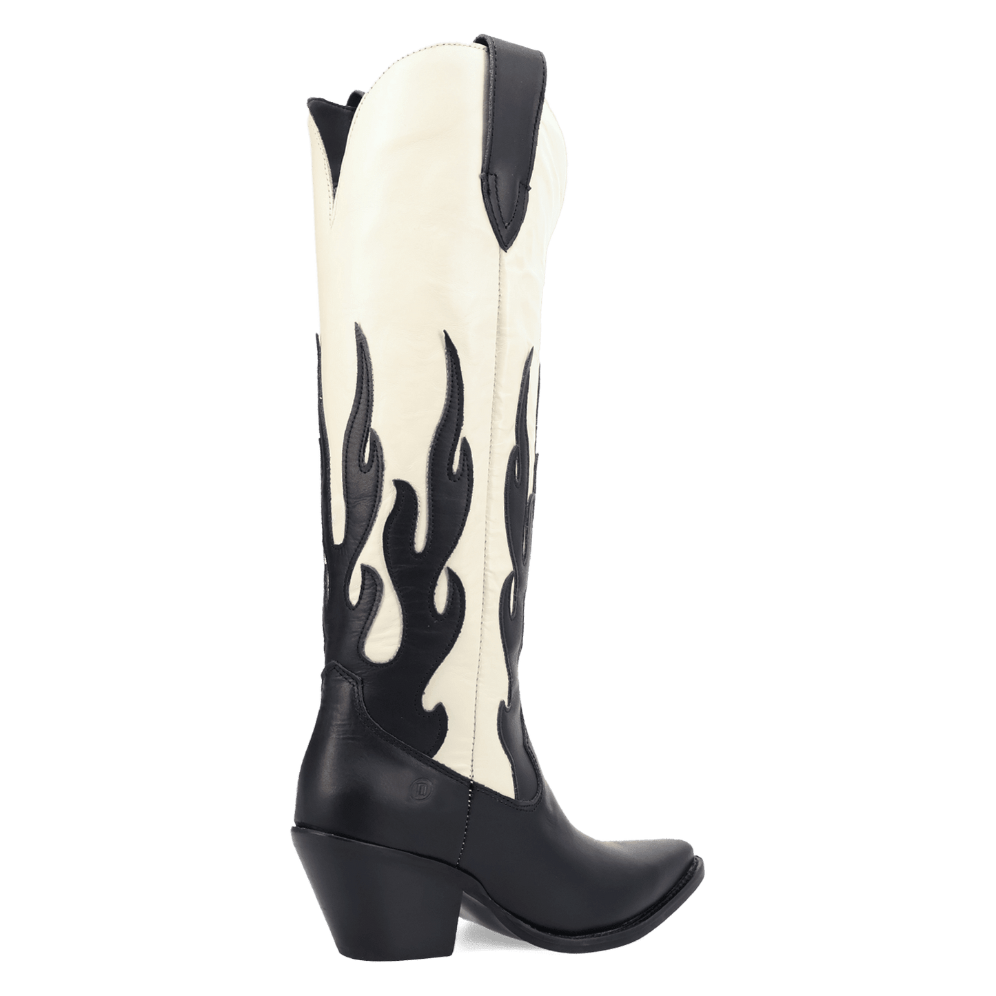 PRODUCT SHOT BURNIN' LOVE LEATHER BOOT AT 315 DEGREE ANGLE