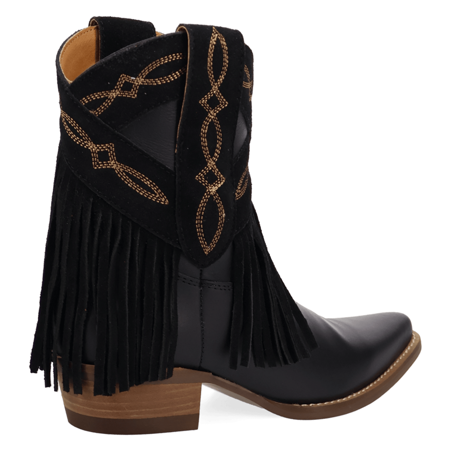 PRODUCT SHOT LAST RIDE LEATHER BOOTIE AT 315 DEGREE ANGLE