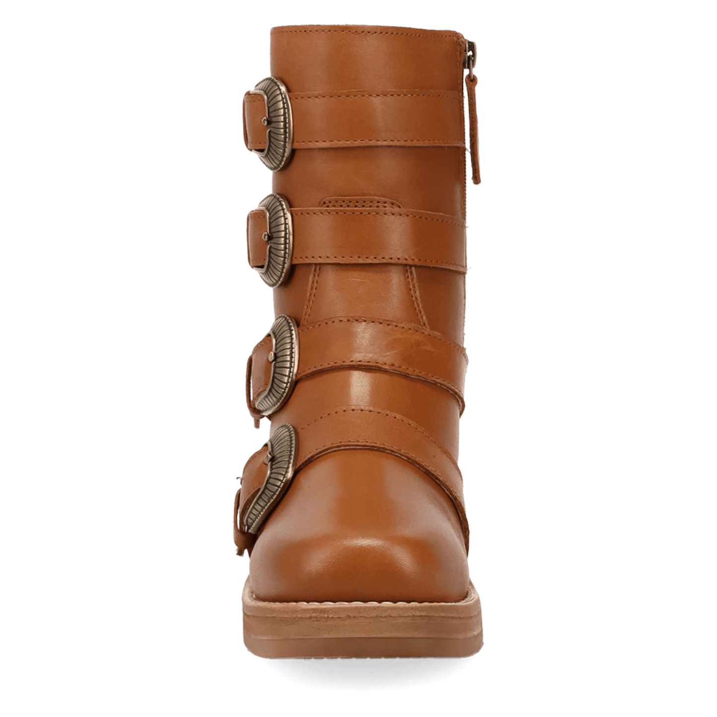 PRODUCT SHOT TOPANGA LEATHER BOOTIE AT FRONT ANGLE