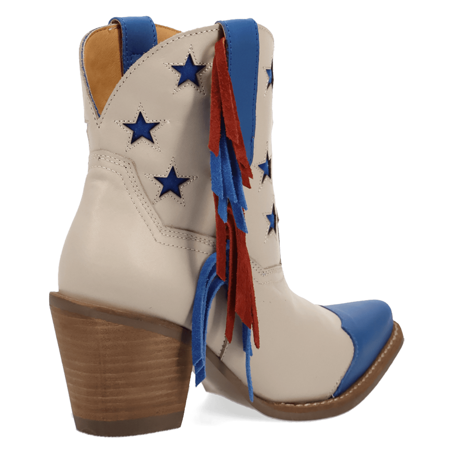 PRODUCT SHOT LIBERTY LEATHER BOOTIE AT 315 DEGREE ANGLE