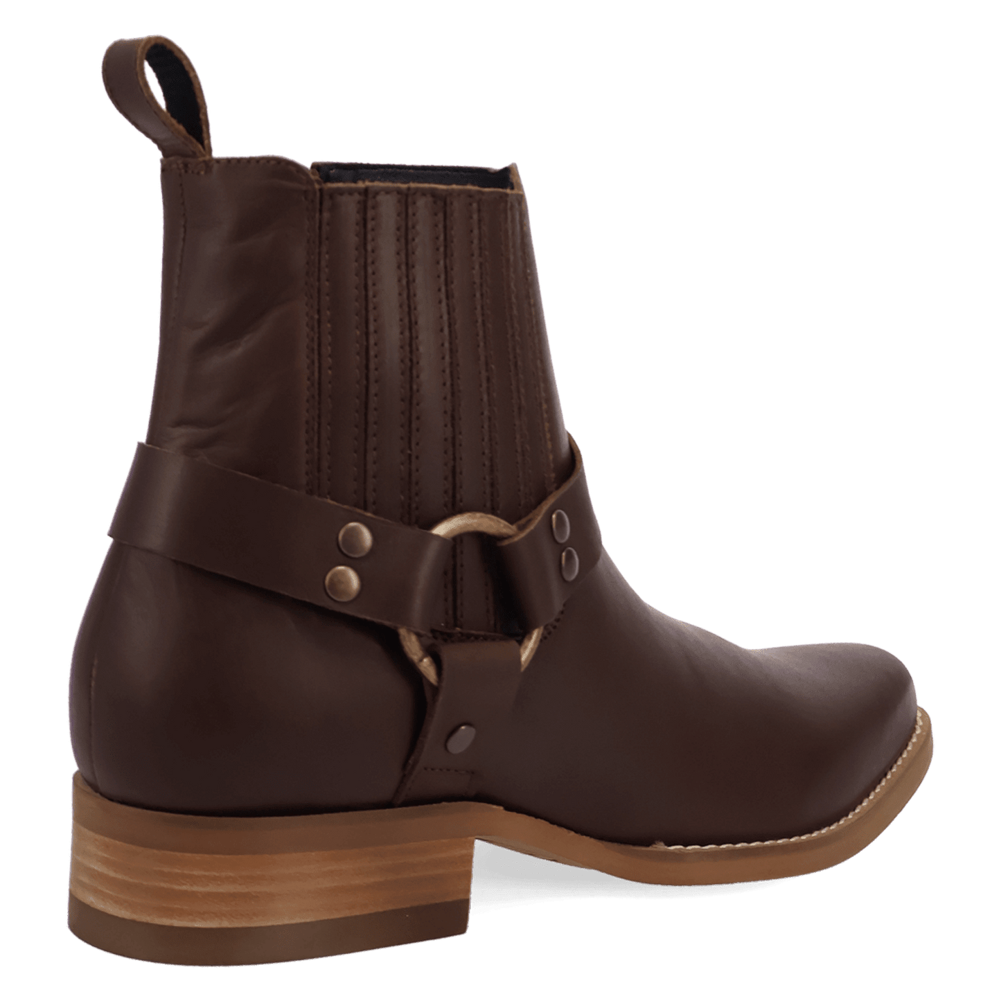 PRODUCT SHOT ROWDY LEATHER BOOT AT 315 DEGREE ANGLE