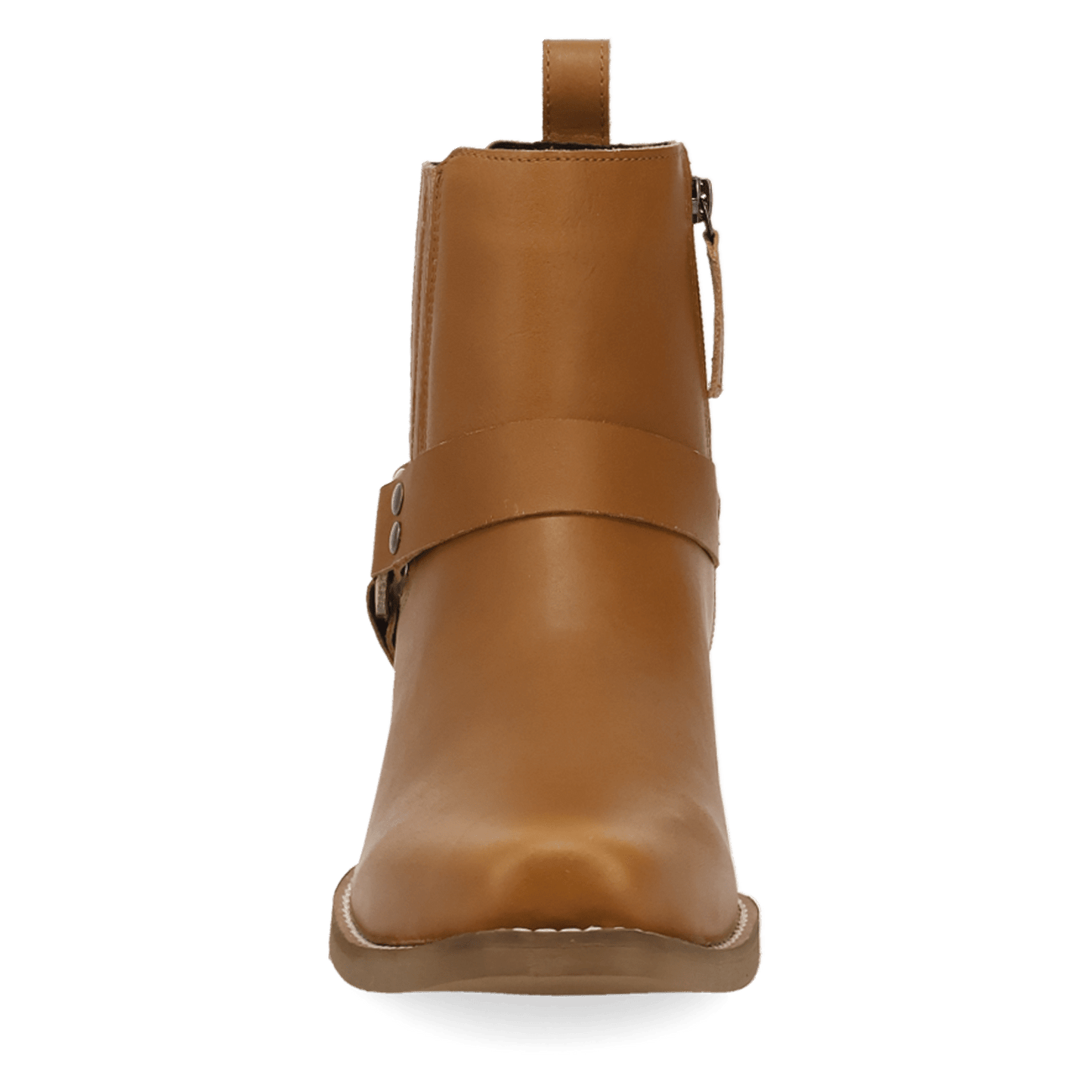 PRODUCT SHOT ROWDY LEATHER BOOT AT FRONT ANGLE