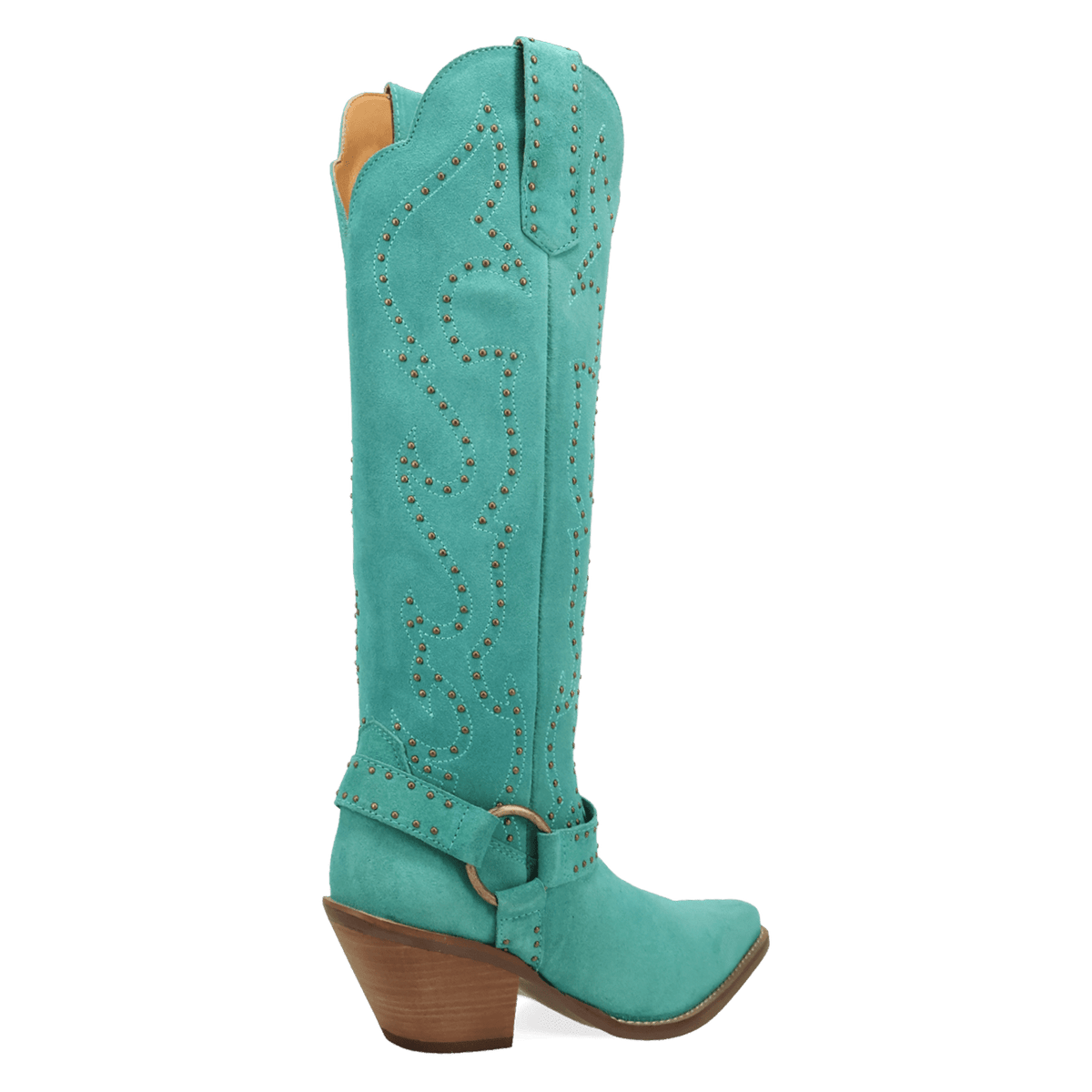 PRODUCT SHOT WICKED LEATHER BOOT AT 315 DEGREE ANGLE