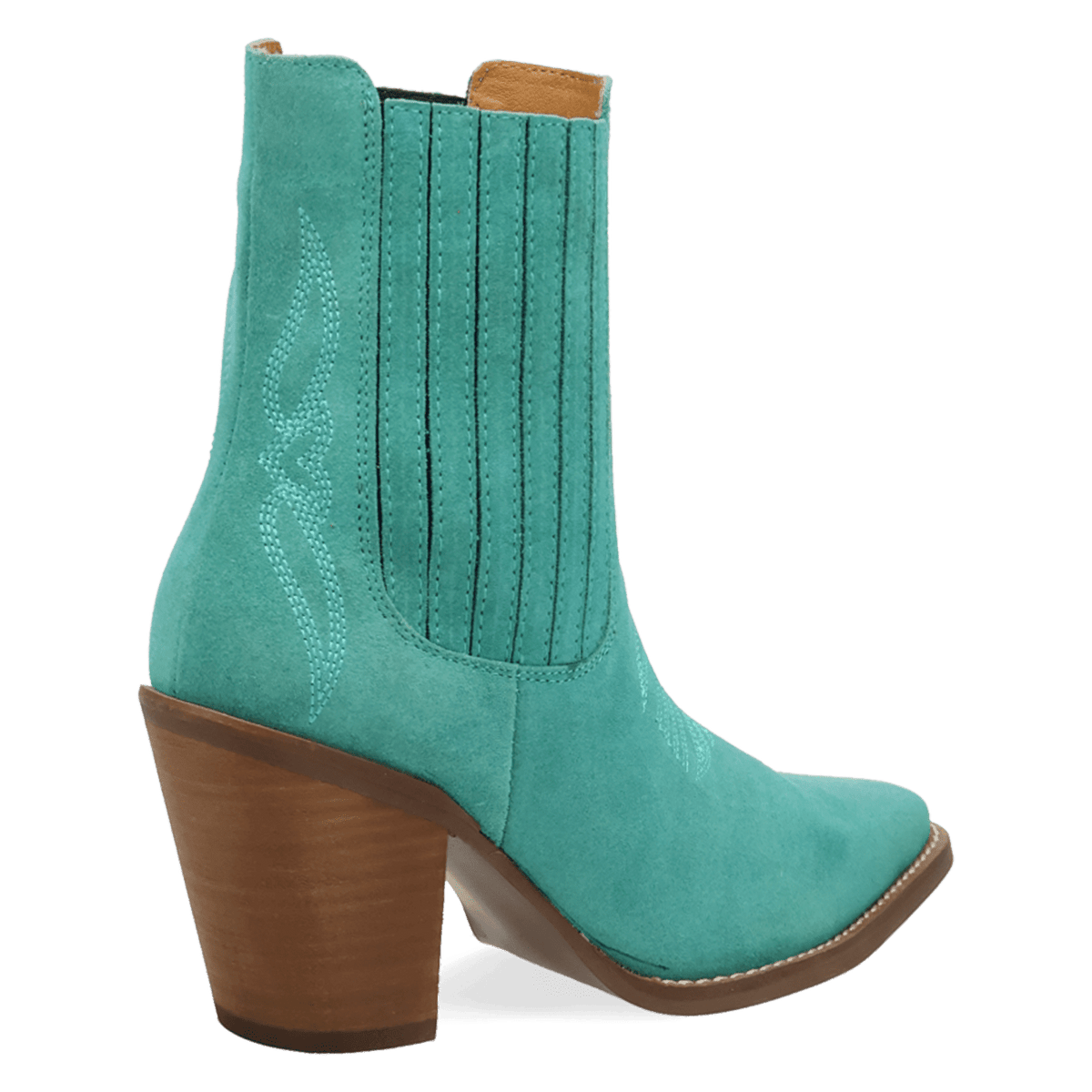 PRODUCT SHOT PALOMA SUEDE LEATHER BOOTIE AT 315 DEGREE ANGLE