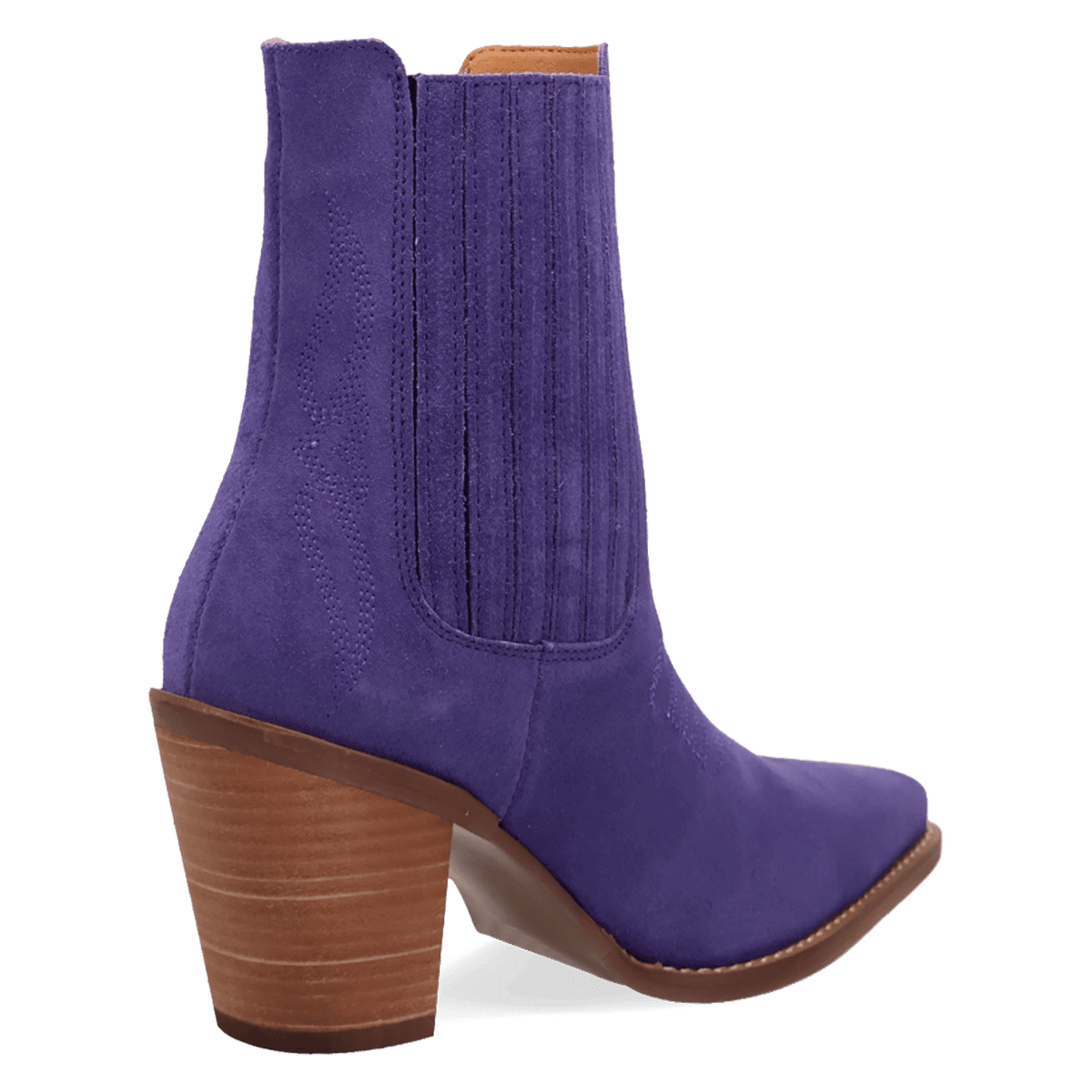 PRODUCT SHOT PALOMA SUEDE LEATHER BOOTIE AT 315 DEGREE ANGLE