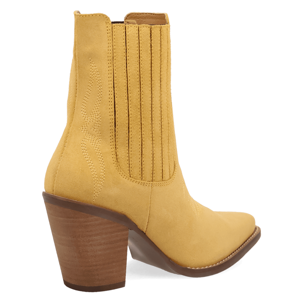 PRODUCT SHOT PALOMA SUEDE LEATHER BOOTIE AT 315 DEGREE ANGLE