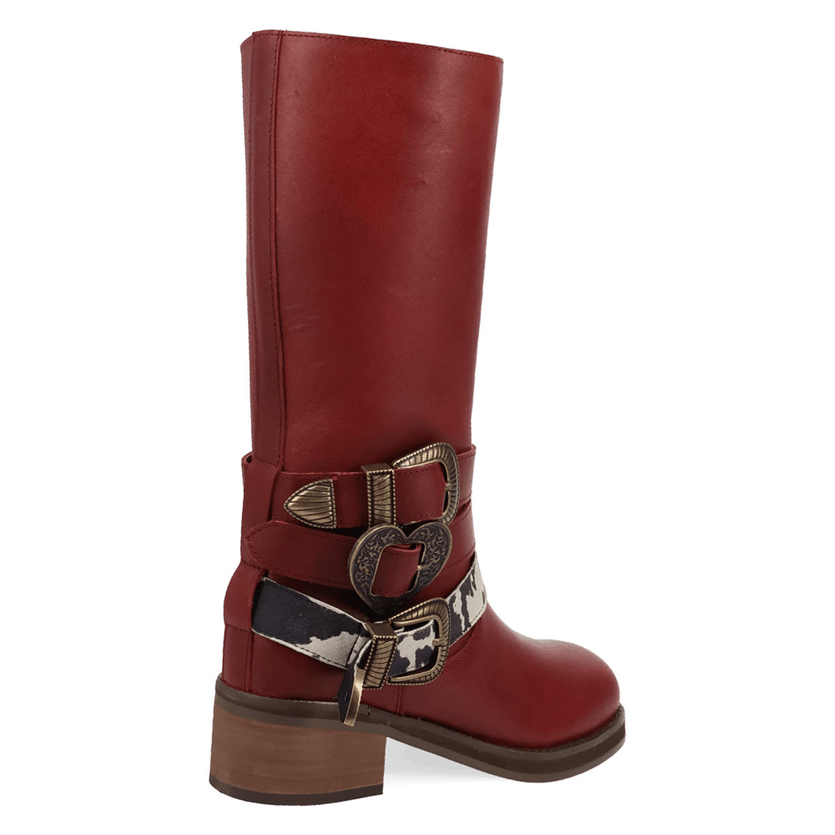 PRODUCT SHOT FULL THROTTLE LEATHER BOOT AT 315 DEGREE ANGLE