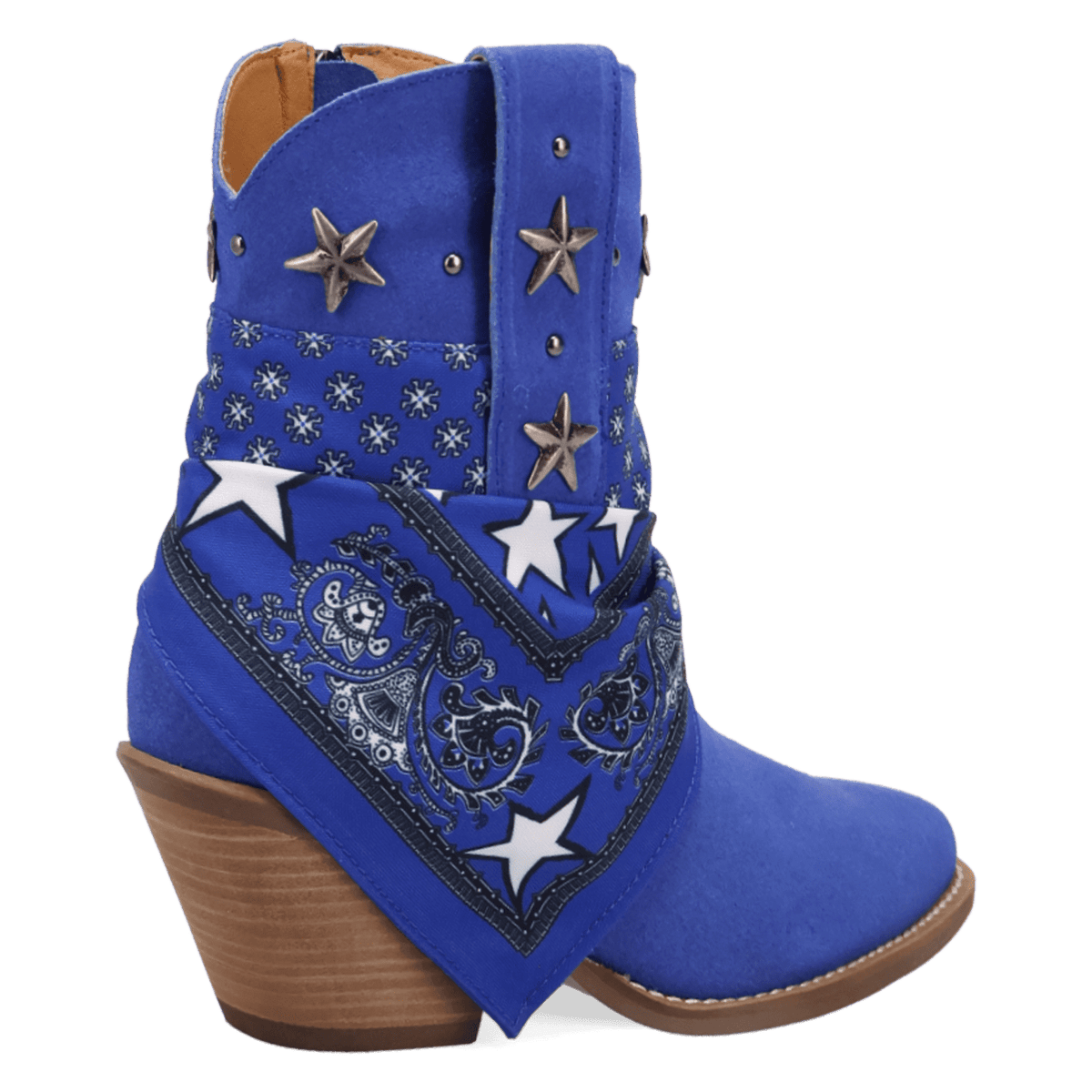 PRODUCT SHOT SUNDANCE SUEDE BOOTIE AT 315 DEGREE ANGLE