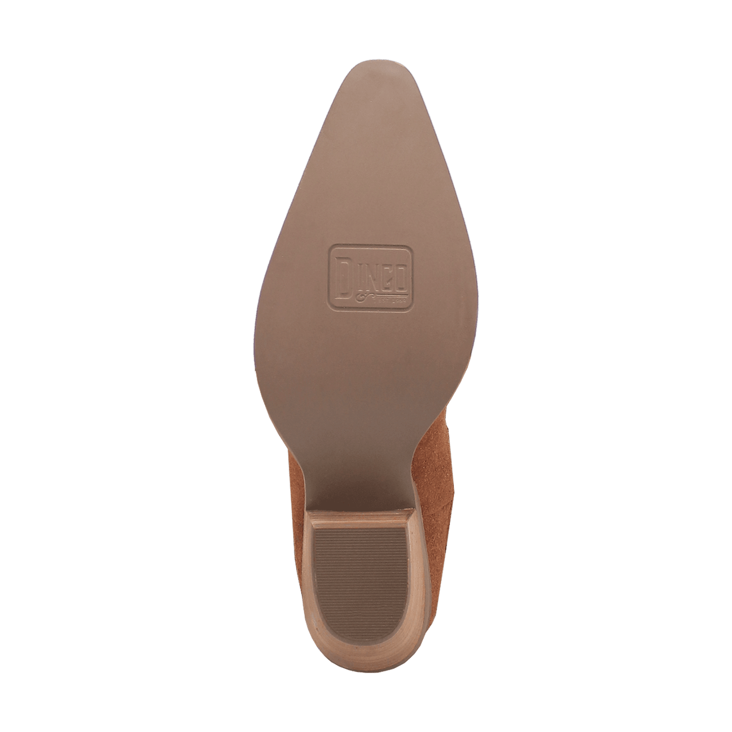 PRODUCT SHOT WILD CHILD SUEDE BOOT AT OUTSOLE ANGLE