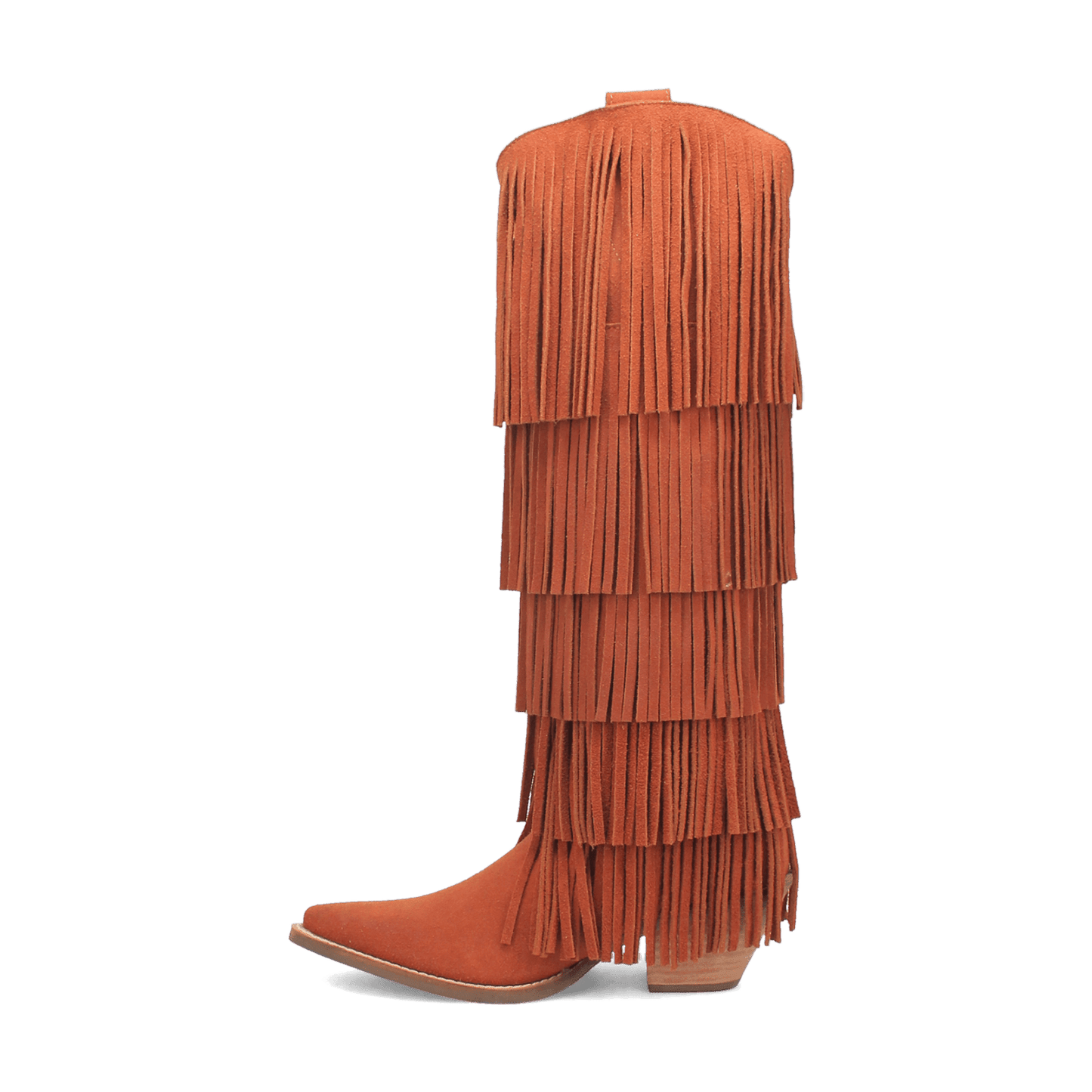 PRODUCT SHOT WILD CHILD SUEDE BOOT AT 135 DEGREE OUTSIDE ANGLE
