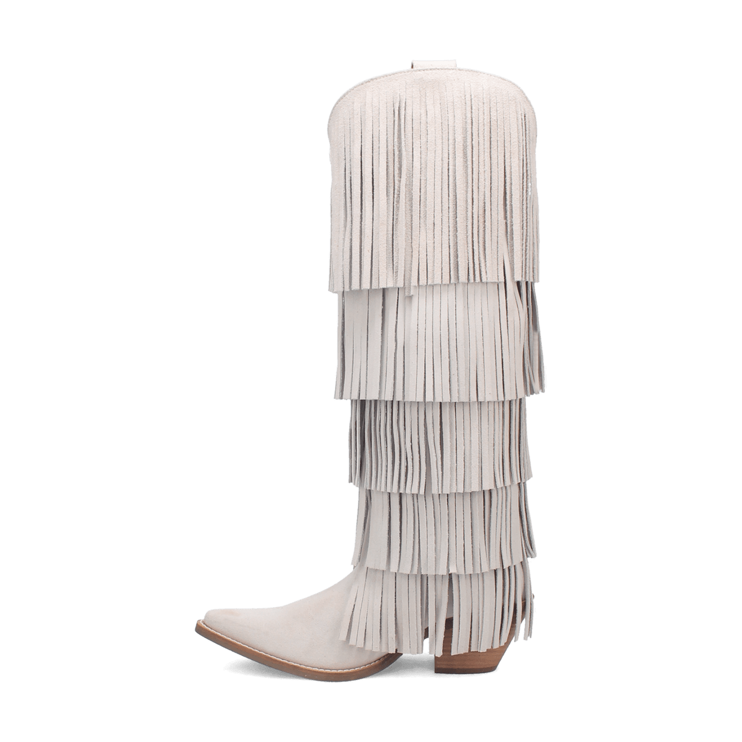 PRODUCT SHOT WILD CHILD SUEDE BOOT AT 135 DEGREE OUTSIDE ANGLE