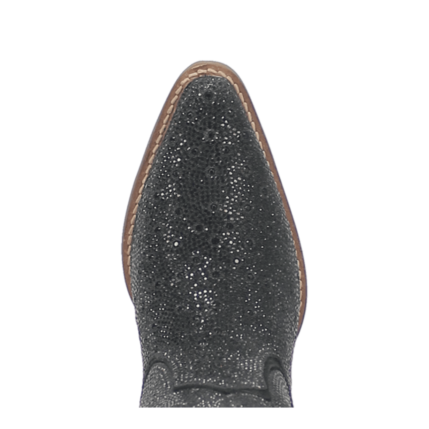 PRODUCT SHOT SILVER DOLLAR LEATHER BOOT AT TOE ANGLE