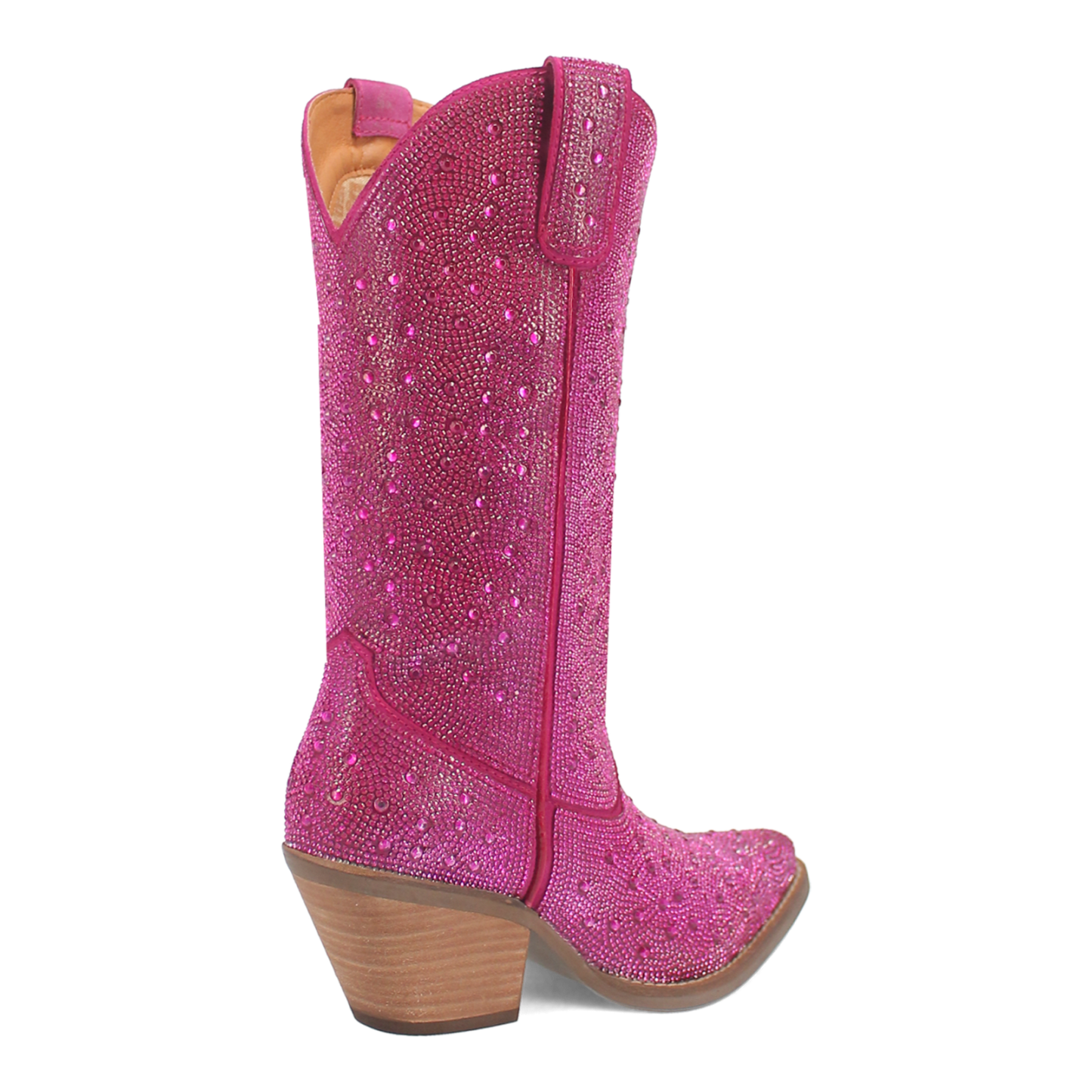 PRODUCT SHOT SILVER DOLLAR LEATHER BOOT AT 315 DEGREE ANGLE