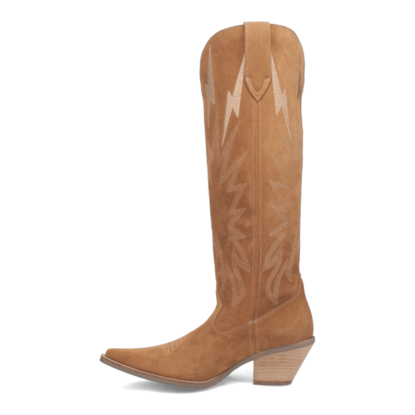 PRODUCT SHOT THUNDER ROAD LEATHER BOOT AT 135 DEGREE OUTSIDE ANGLE