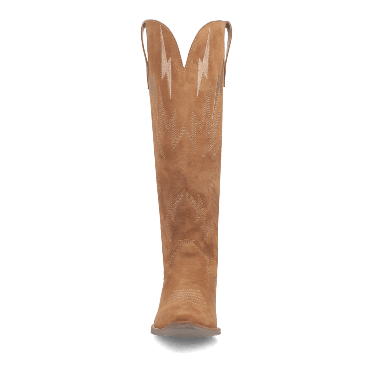 PRODUCT SHOT THUNDER ROAD LEATHER BOOT AT FRONT ANGLE
