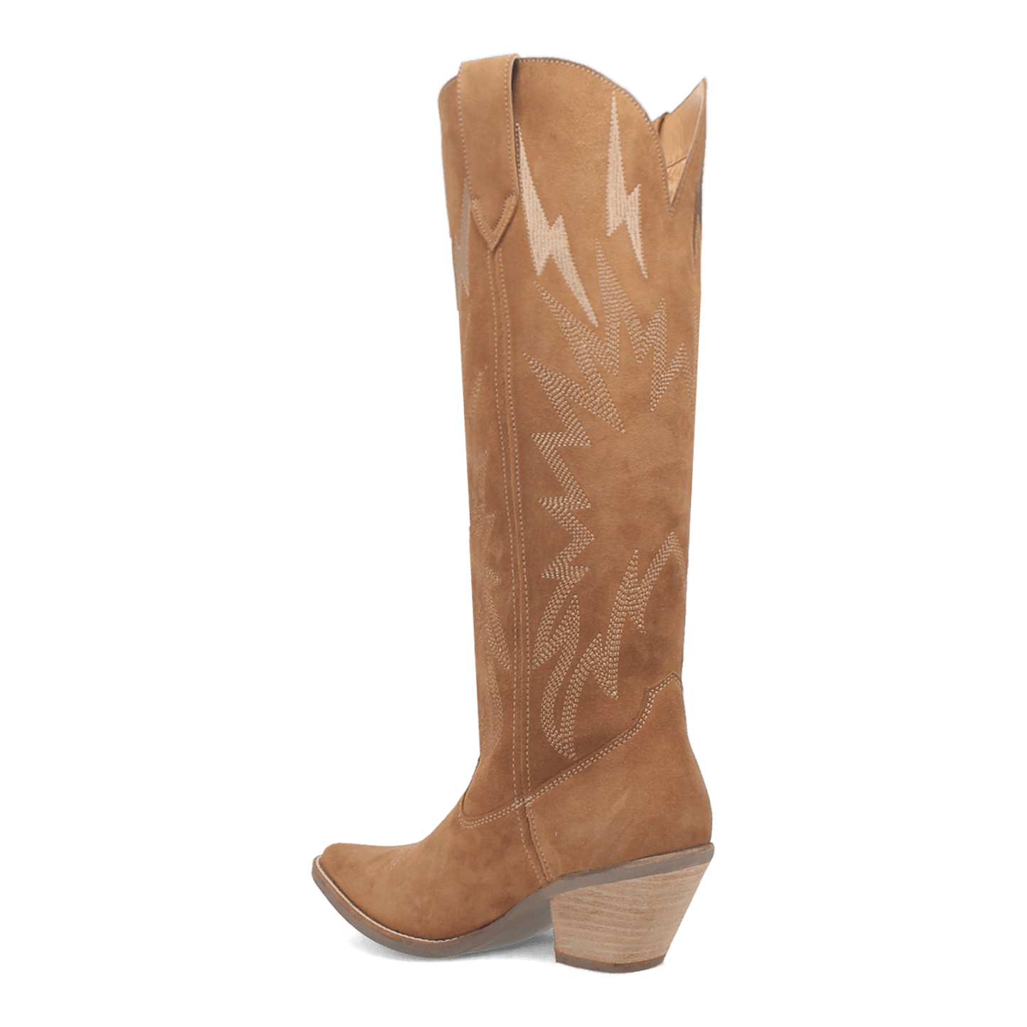 PRODUCT SHOT THUNDER ROAD LEATHER BOOT AT 270 DEGREE ANGLE