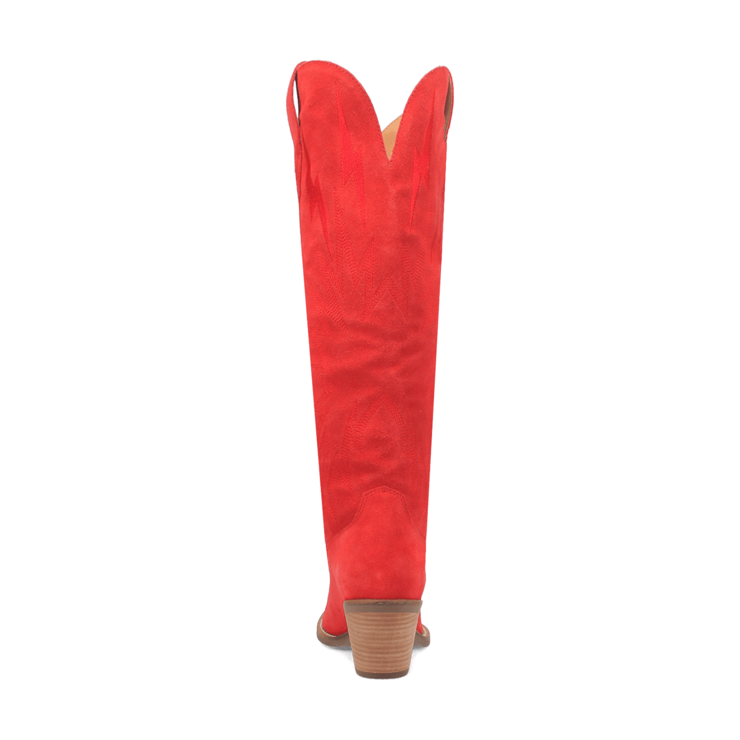 PRODUCT SHOT THUNDER ROAD LEATHER BOOT AT 180 DEGREE BACK ANGLE