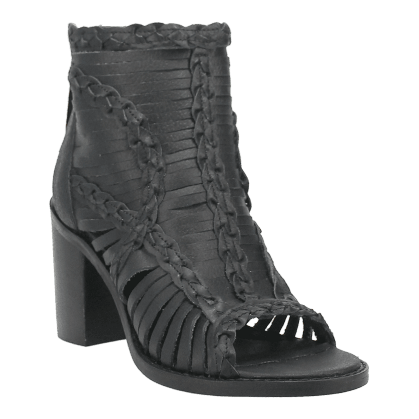 PRODUCT SHOT #JEEZY LEATHER SANDAL AT 45 DEGREE ANGLE