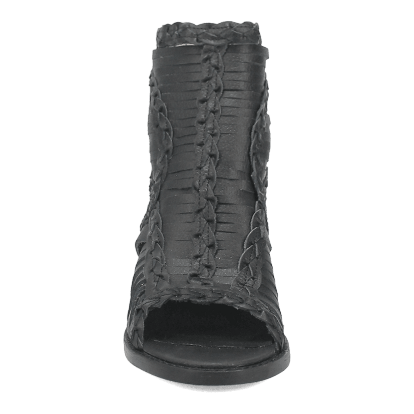 PRODUCT SHOT #JEEZY LEATHER SANDAL AT FRONT ANGLE