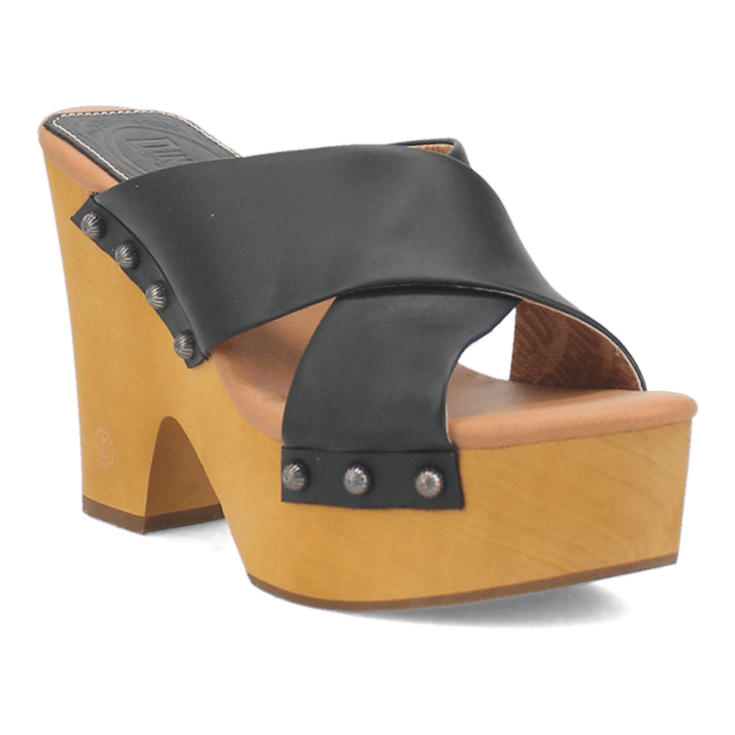 PRODUCT SHOT DRIFTWOOD LEATHER SANDAL AT 45 DEGREE ANGLE
