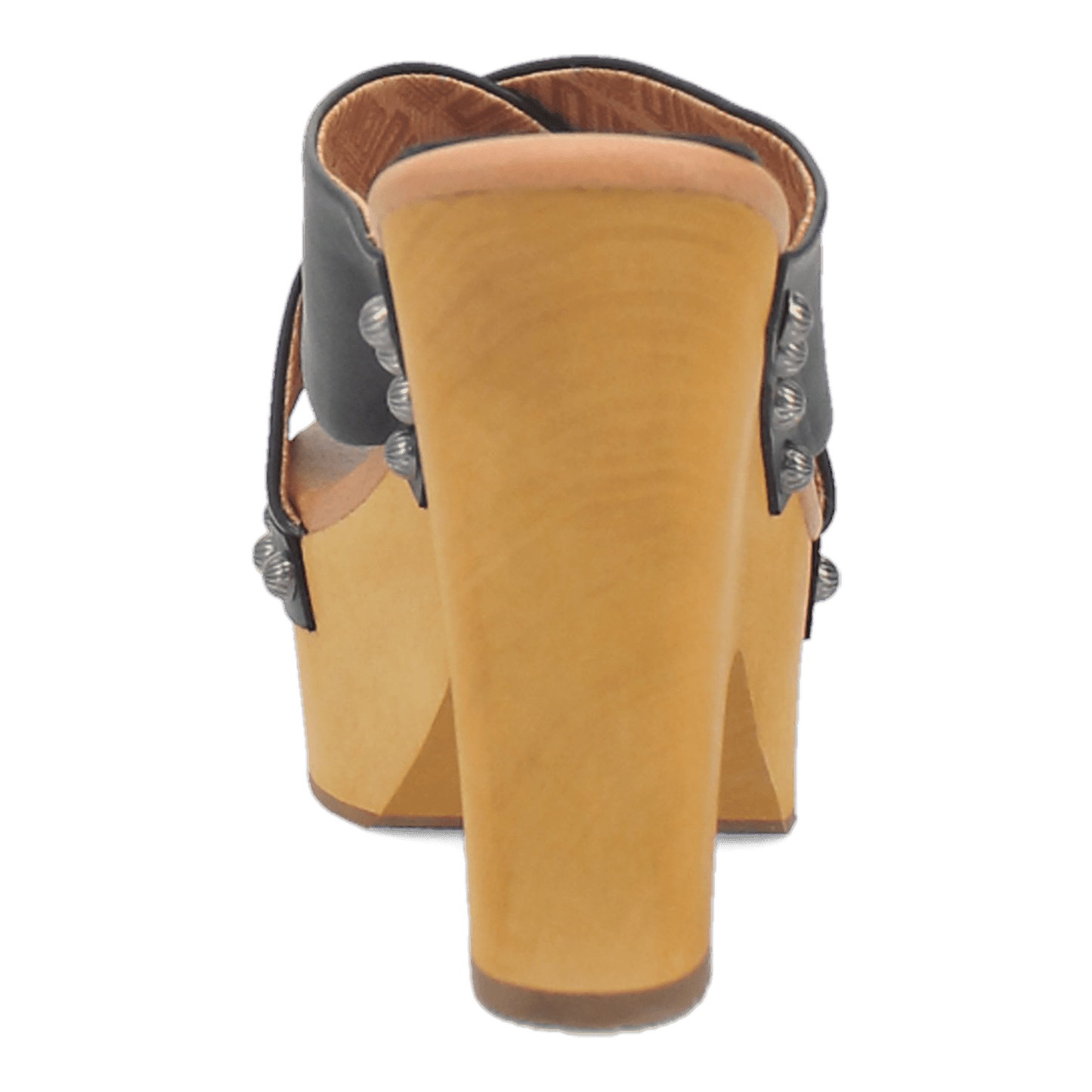 PRODUCT SHOT DRIFTWOOD LEATHER SANDAL AT 180 DEGREE BACK ANGLE