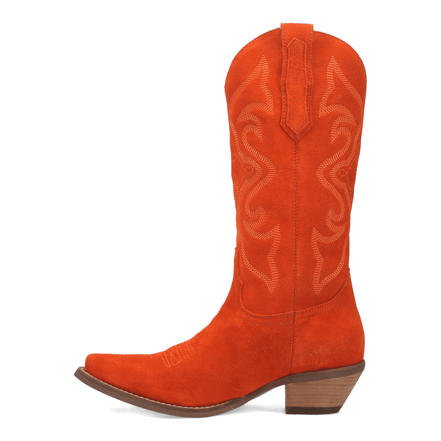 PRODUCT SHOT #OUT WEST LEATHER BOOT AT 135 DEGREE OUTSIDE ANGLE