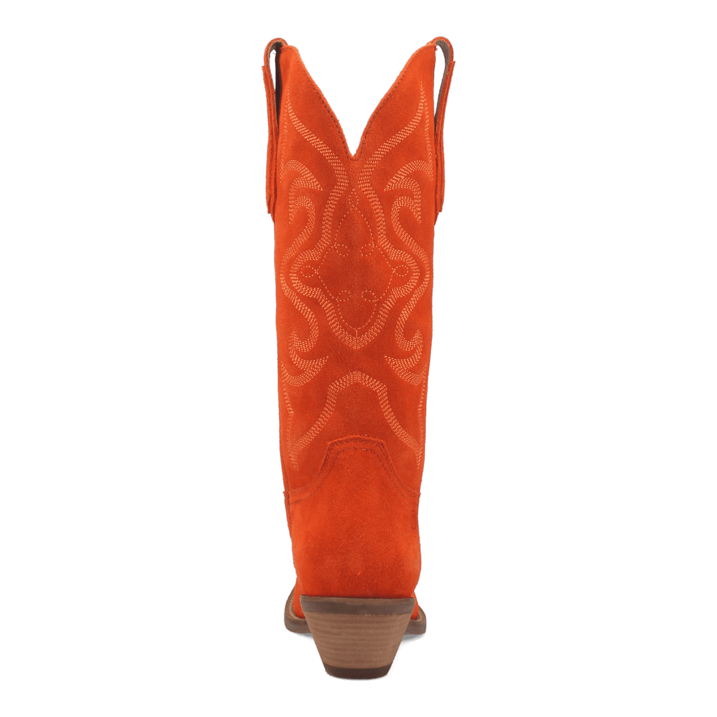 PRODUCT SHOT #OUT WEST LEATHER BOOT AT 180 DEGREE BACK ANGLE
