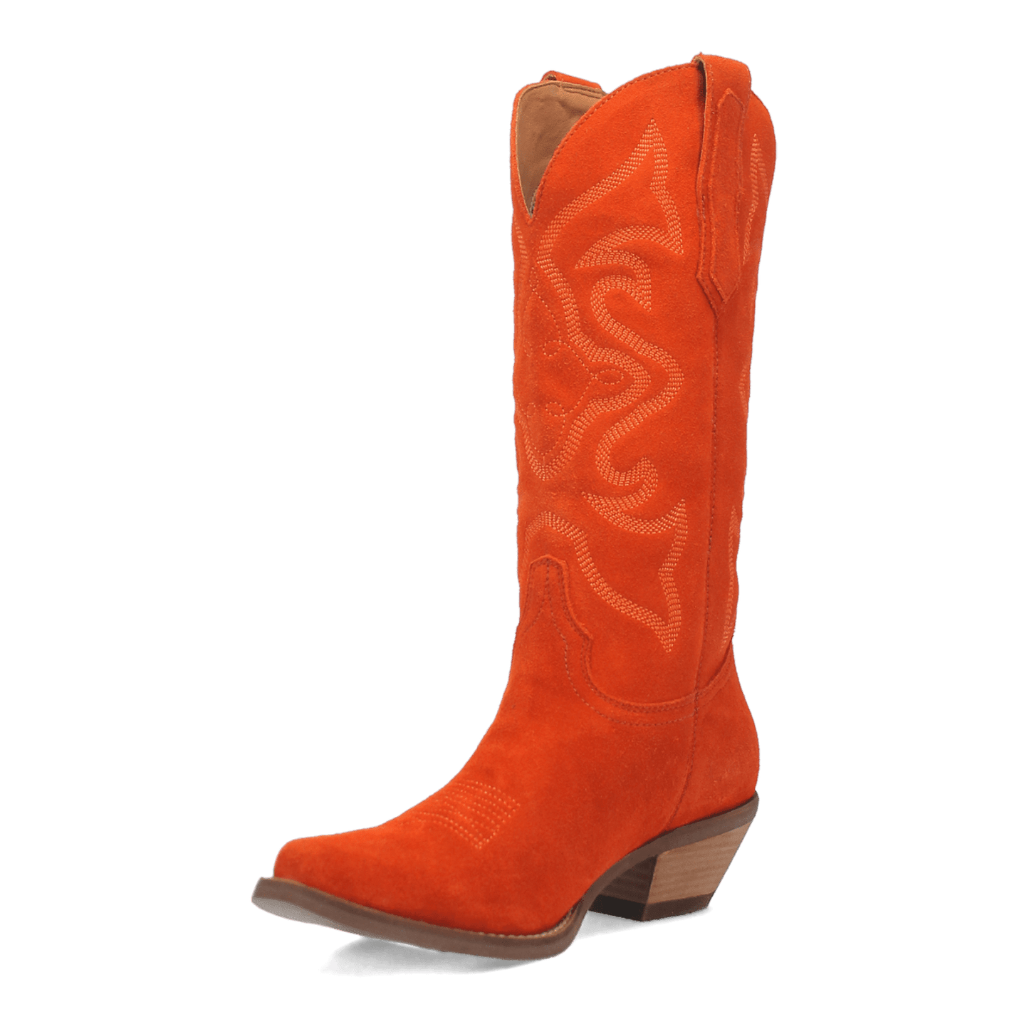 PRODUCT SHOT #OUT WEST LEATHER BOOT AT 225 DEGREE ANGLE