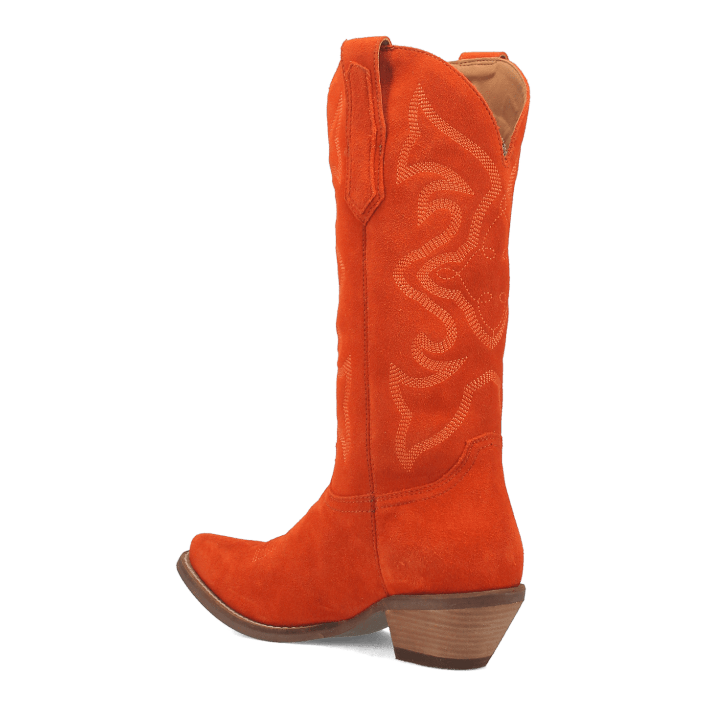 PRODUCT SHOT #OUT WEST LEATHER BOOT AT 270 DEGREE ANGLE