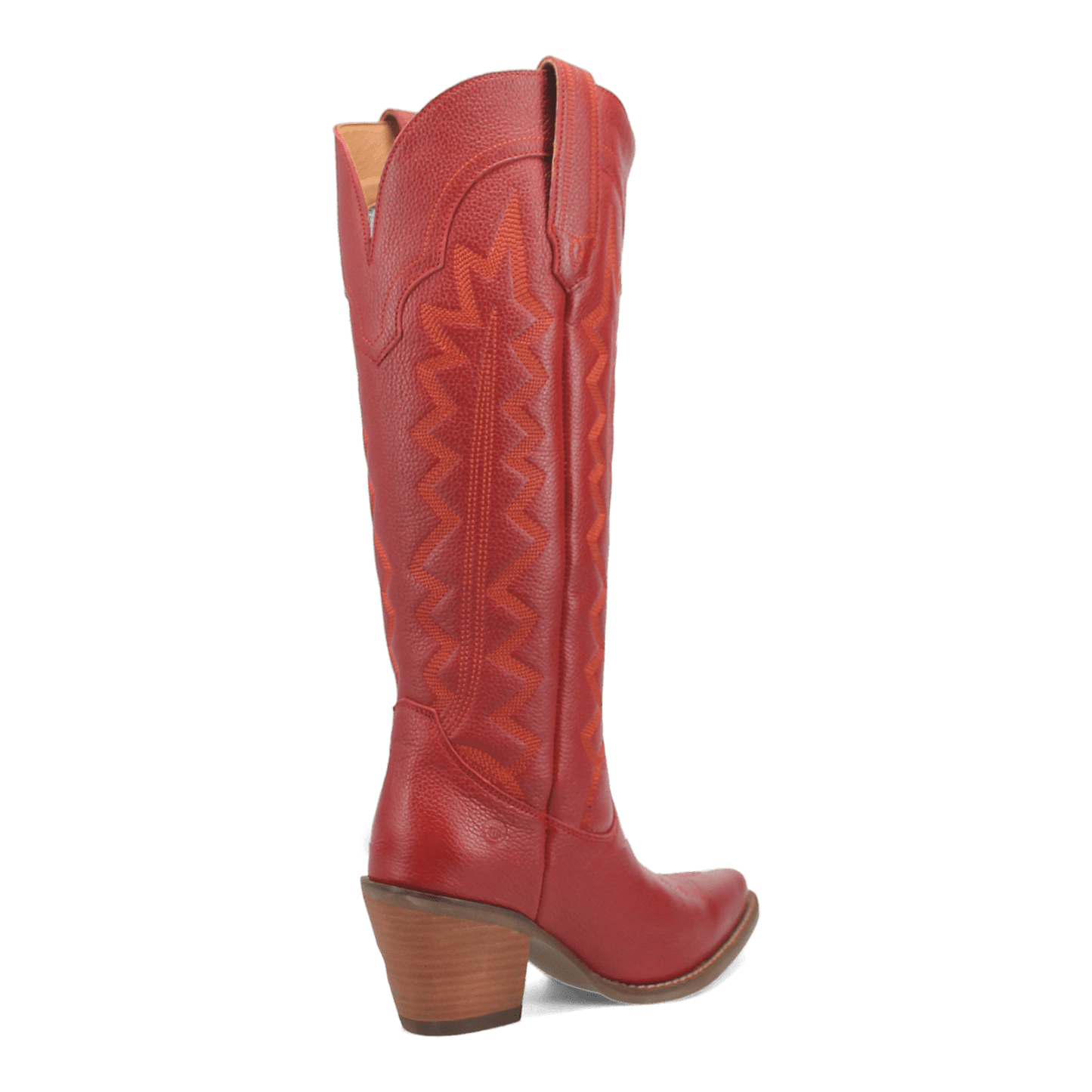 PRODUCT SHOT HIGH COTTON LEATHER BOOT AT 315 DEGREE ANGLE