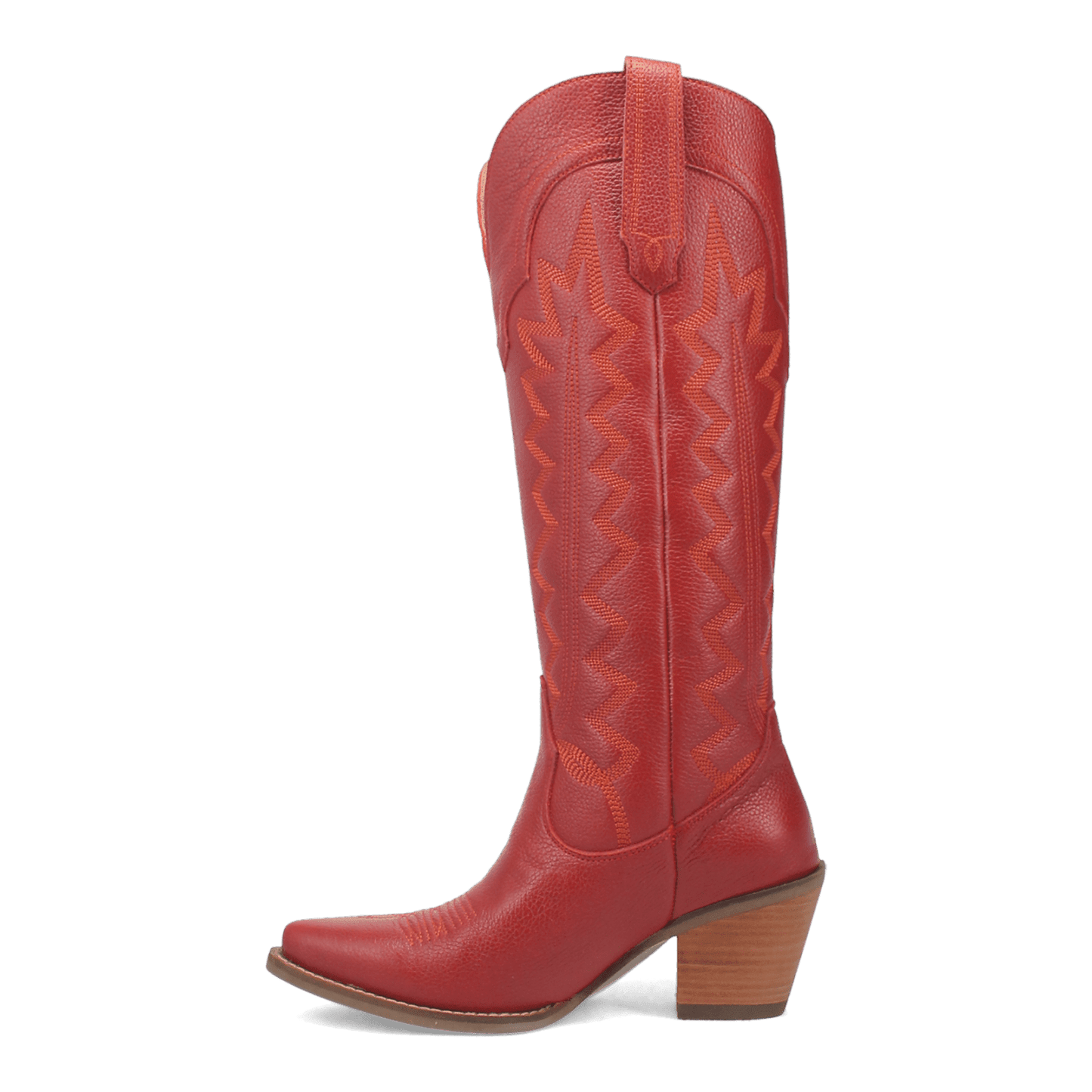 PRODUCT SHOT HIGH COTTON LEATHER BOOT AT 135 DEGREE OUTSIDE ANGLE
