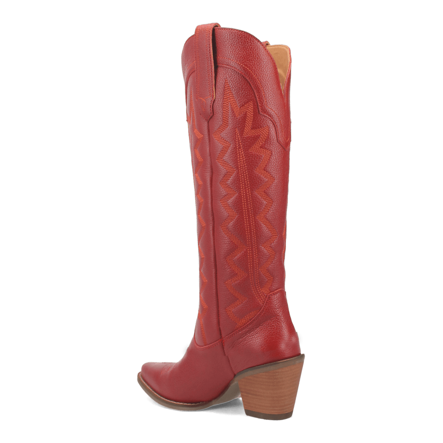 PRODUCT SHOT HIGH COTTON LEATHER BOOT AT 270 DEGREE ANGLE