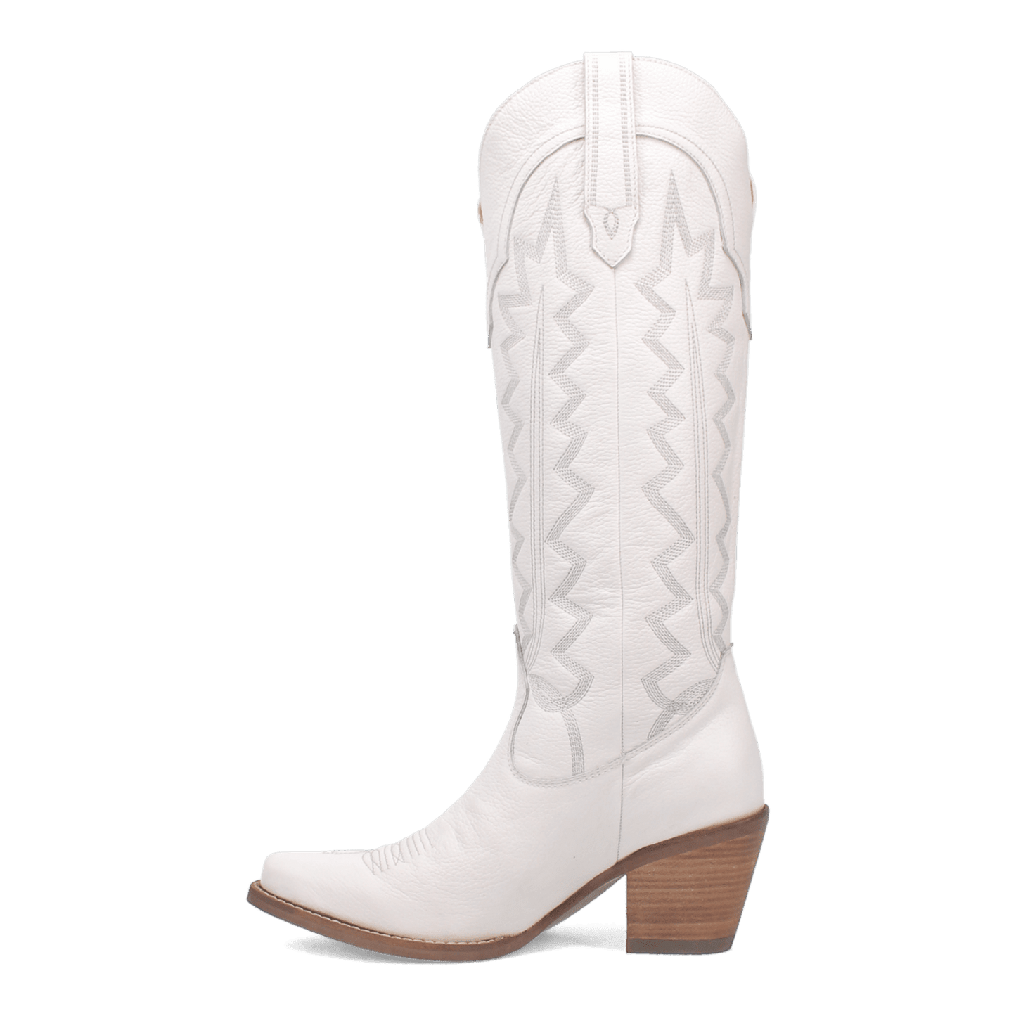 PRODUCT SHOT HIGH COTTON LEATHER BOOT AT 135 DEGREE OUTSIDE ANGLE