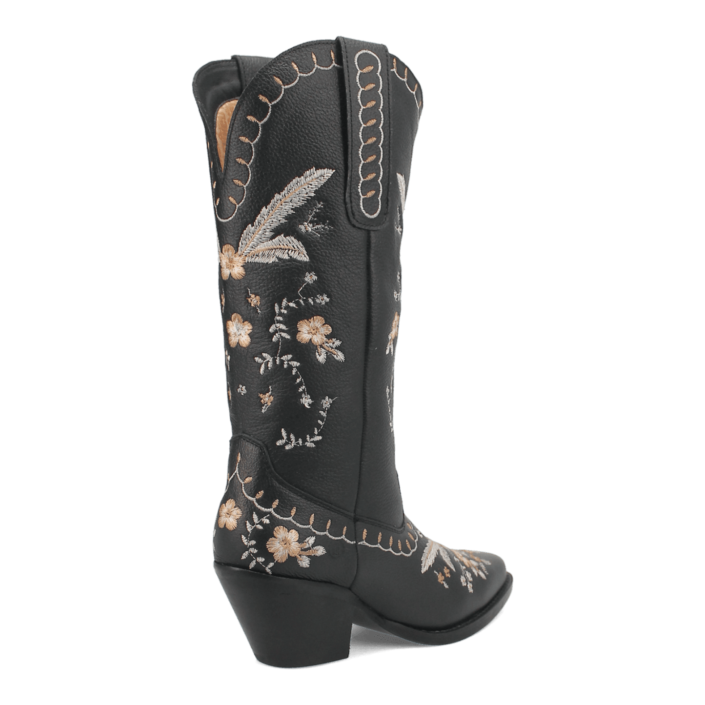 PRODUCT SHOT FULL BLOOM LEATHER BOOT AT 315 DEGREE ANGLE