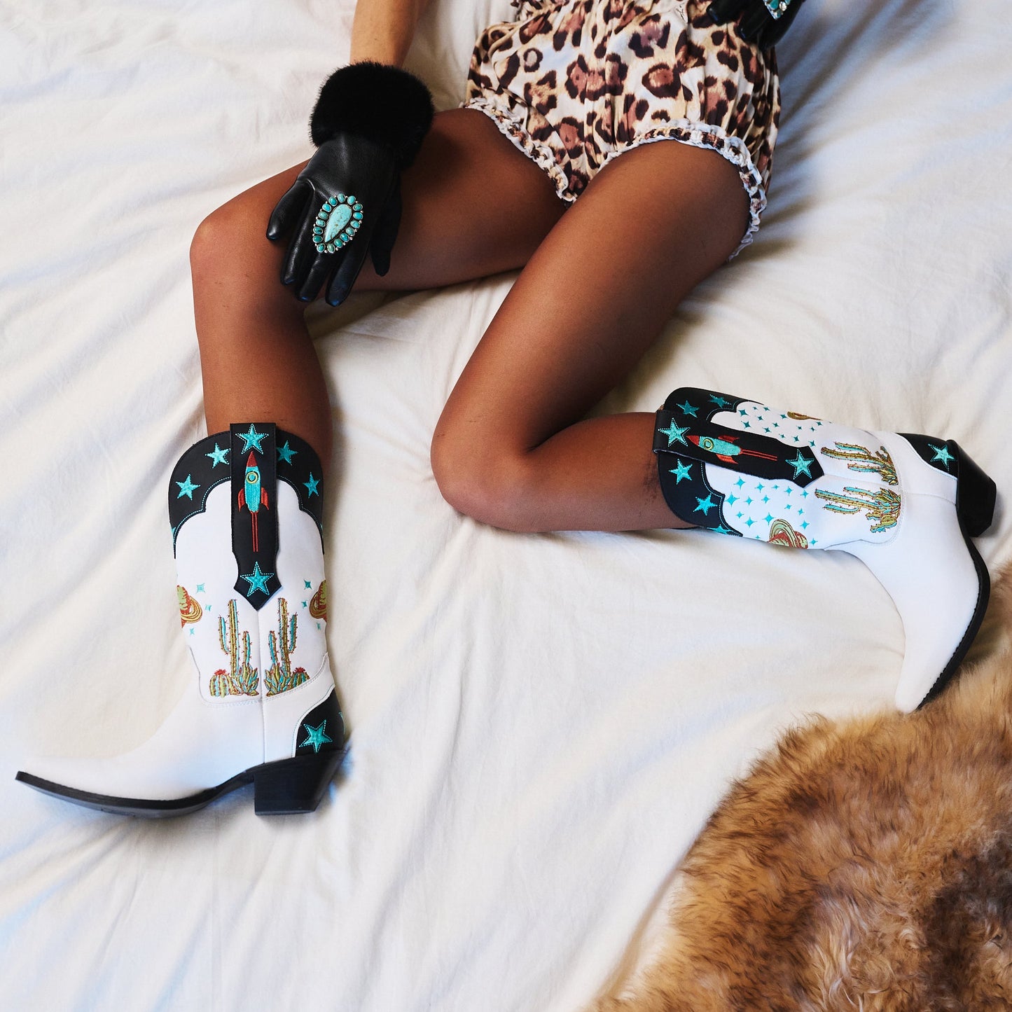 SPACE COWGIRL LEATHER BOOT