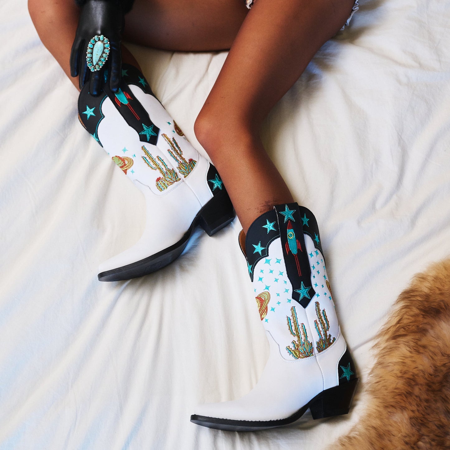 SPACE COWGIRL LEATHER BOOT