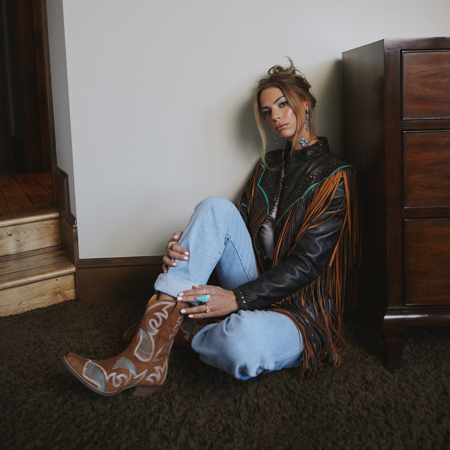 FLYIN' COLORS SUEDE LEATHER BOOTIE