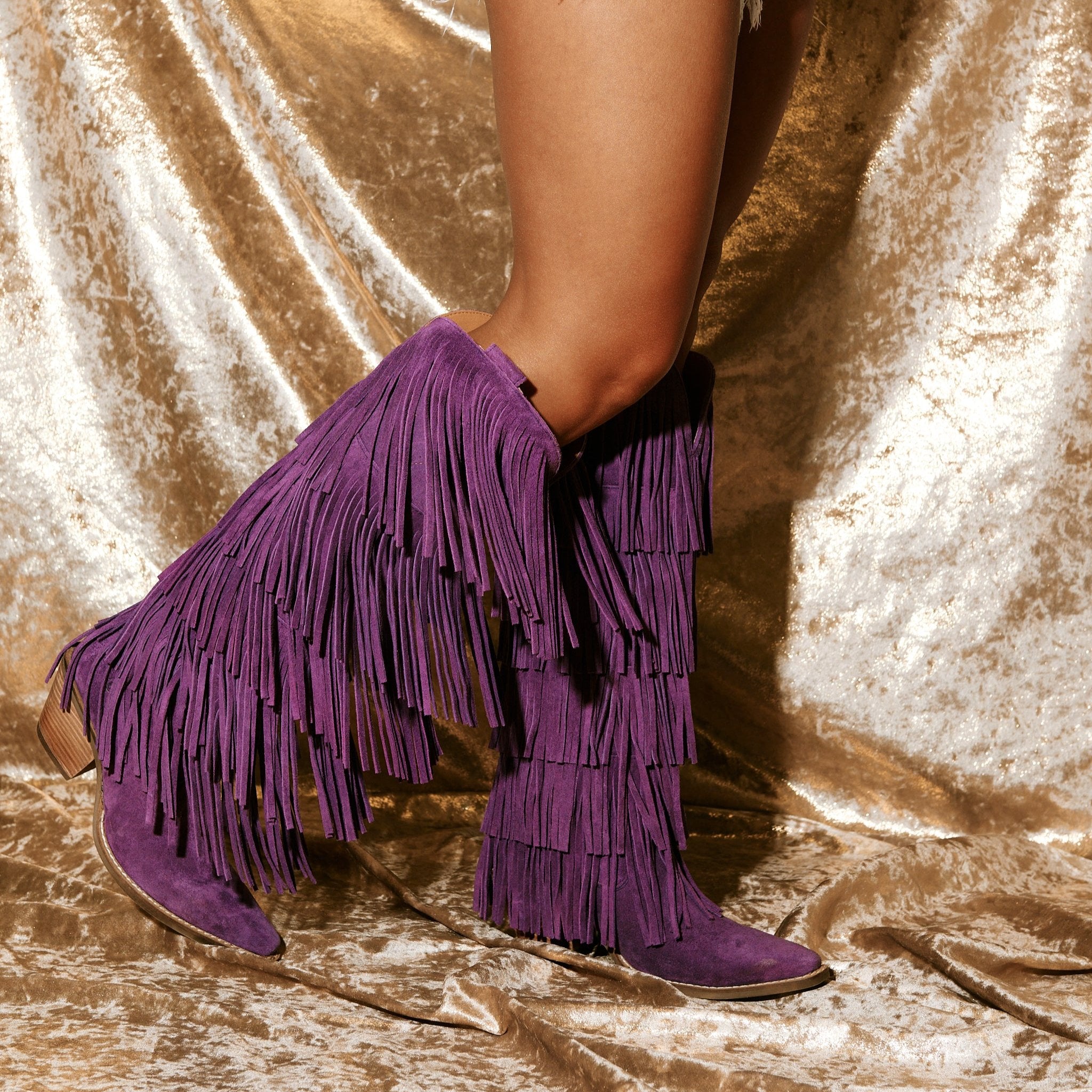ロングブーツ【the purple】 women - purple – Dingo1969