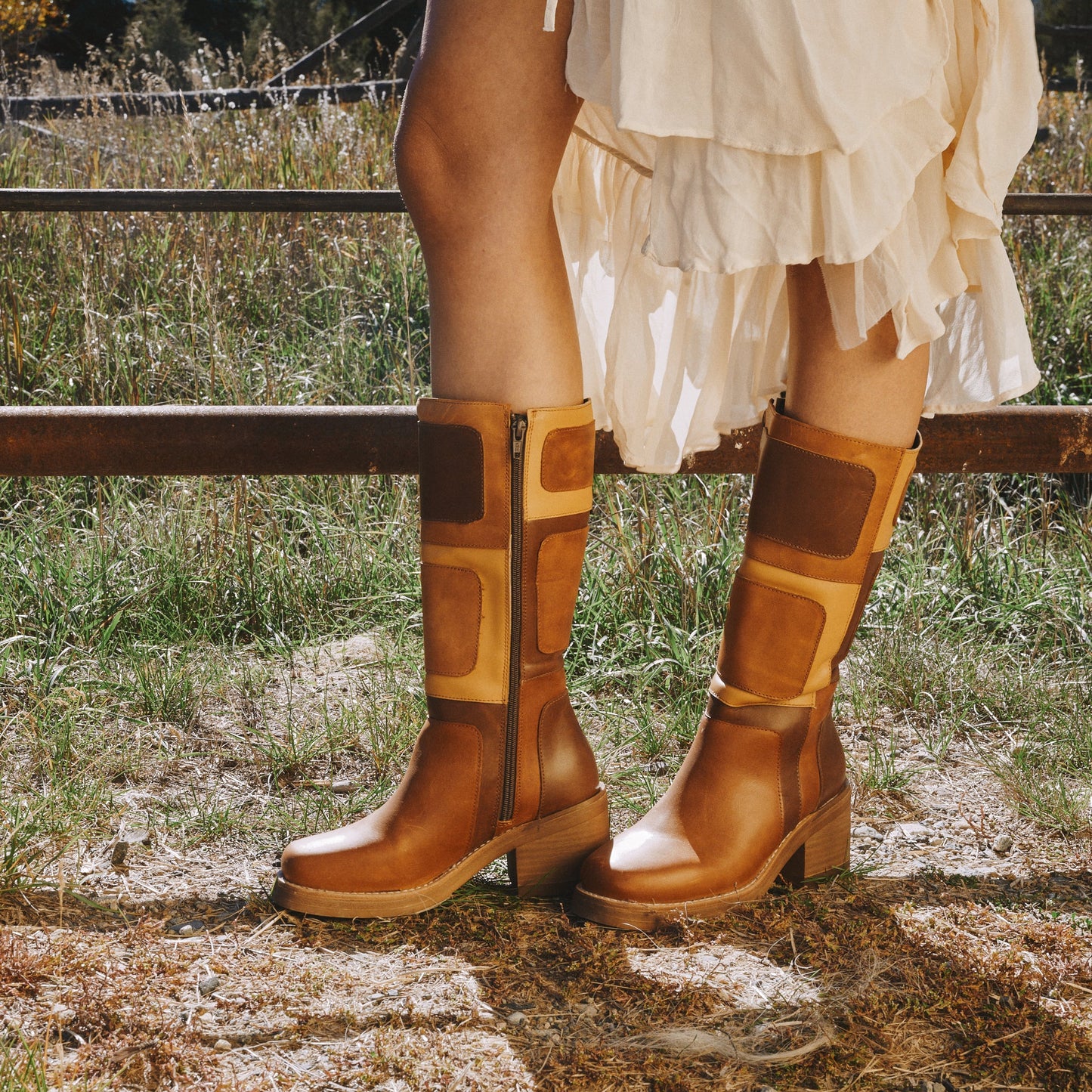 PATCHES LEATHER BOOT - Dingo1969