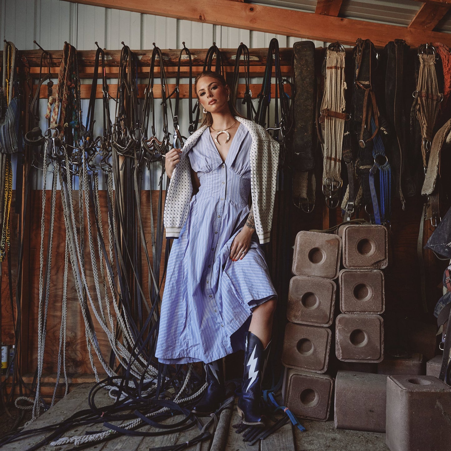 THUNDERBOLT LEATHER BOOT