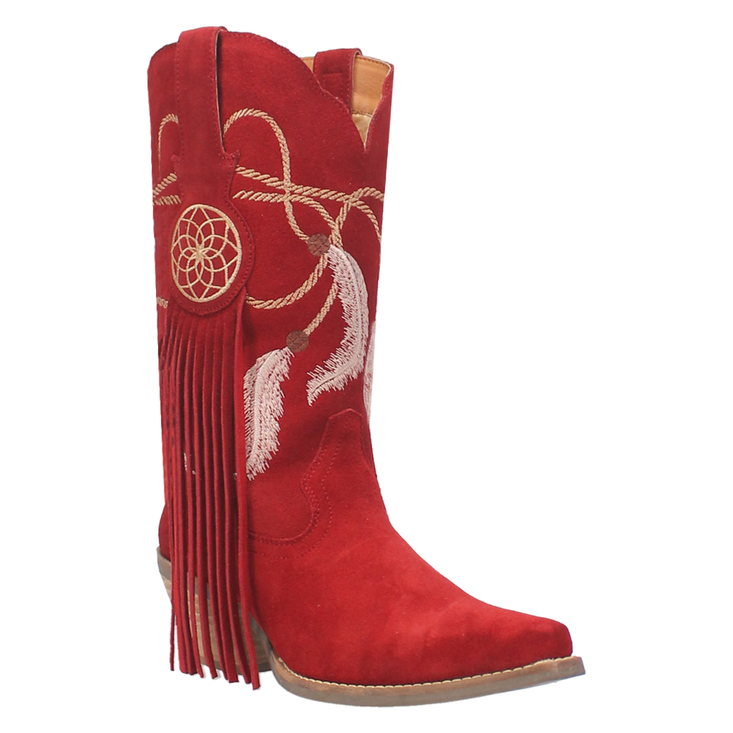Red fringe 2025 cowboy boots