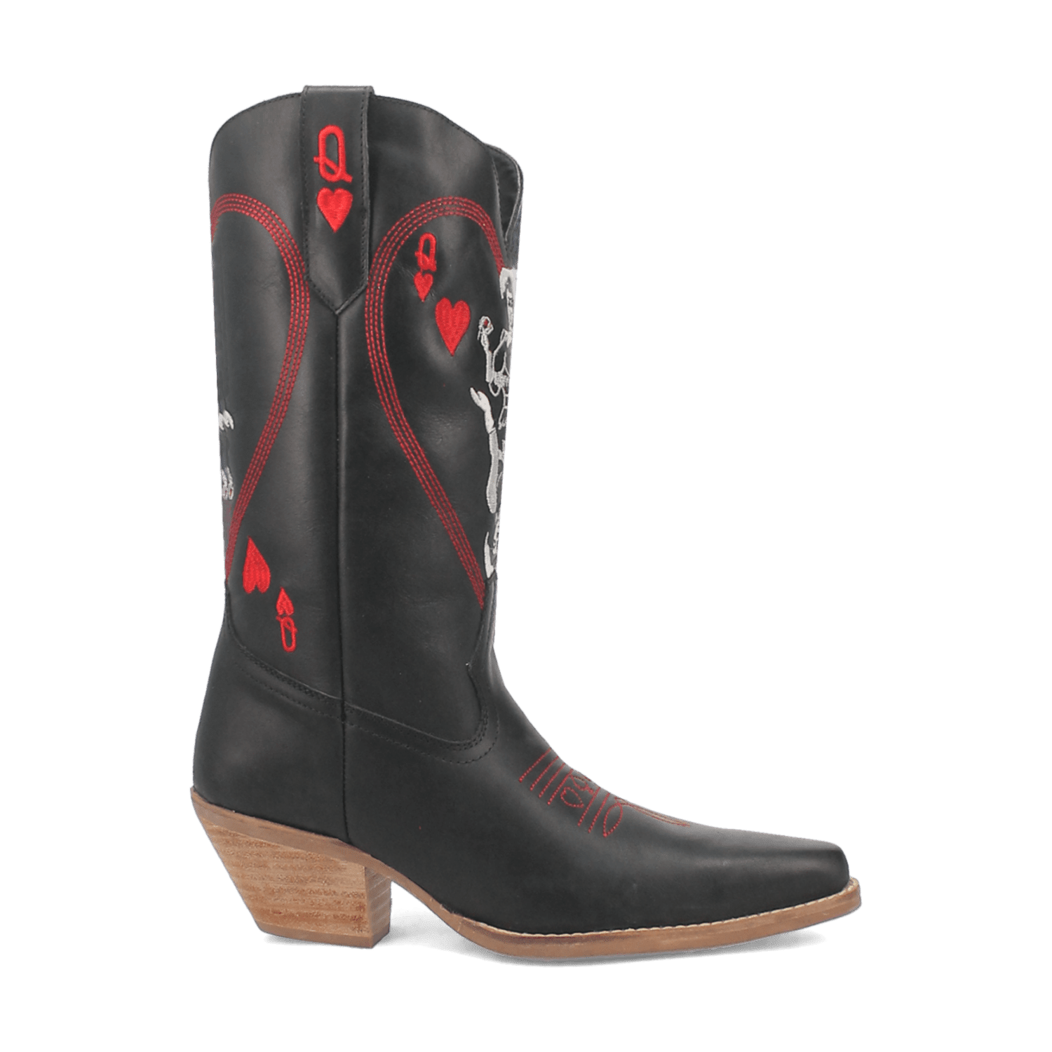 Angle 2, QUEEN A HEARTS  LEATHER BOOT