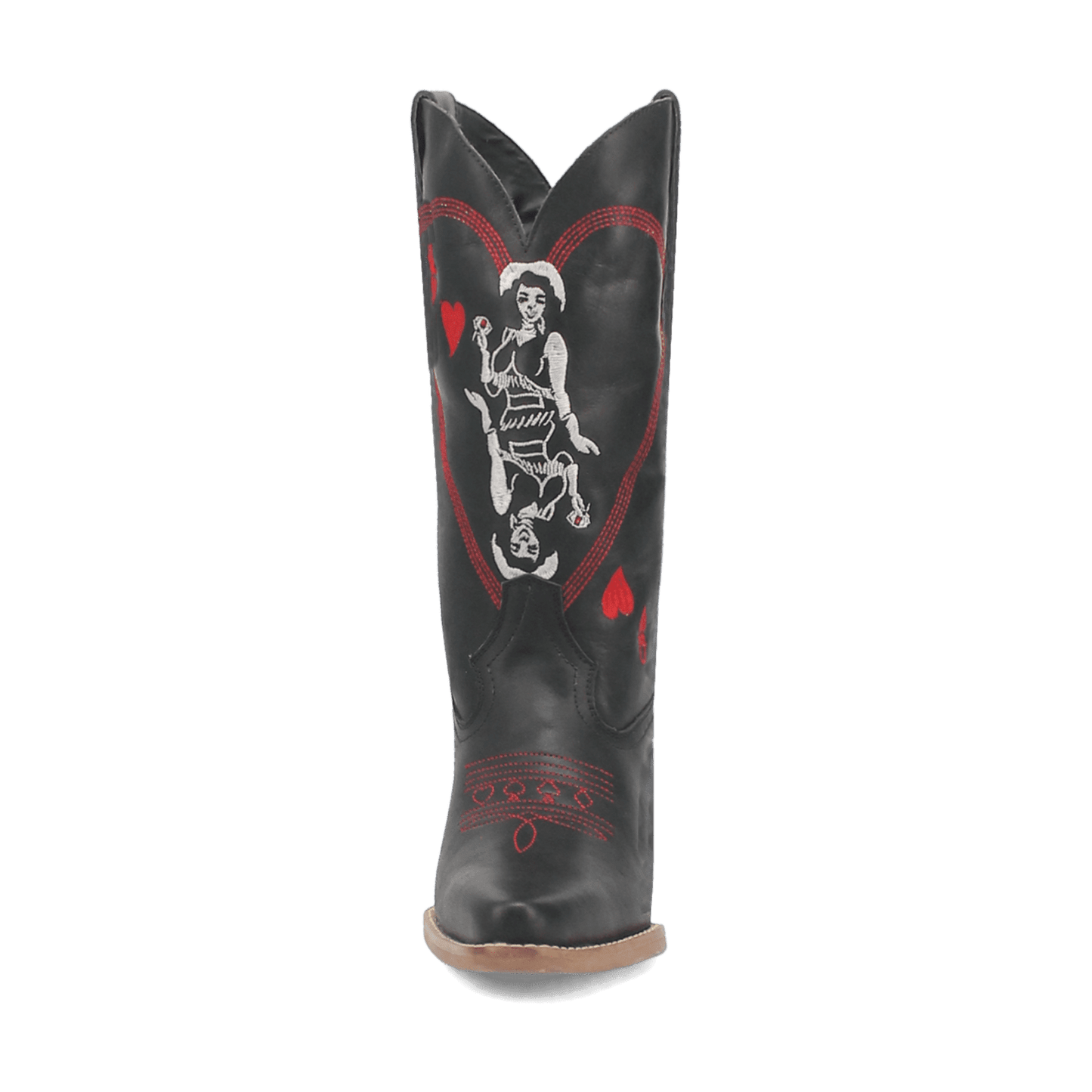 Angle 5, QUEEN A HEARTS  LEATHER BOOT