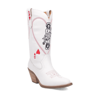 Angle 1, QUEEN A HEARTS  LEATHER BOOT