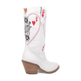 Angle 10, QUEEN A HEARTS  LEATHER BOOT