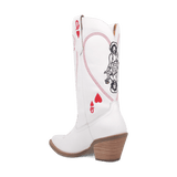 Angle 9, QUEEN A HEARTS  LEATHER BOOT