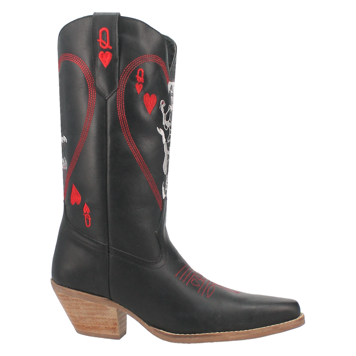 Angle 2, QUEEN A HEARTS  LEATHER BOOT