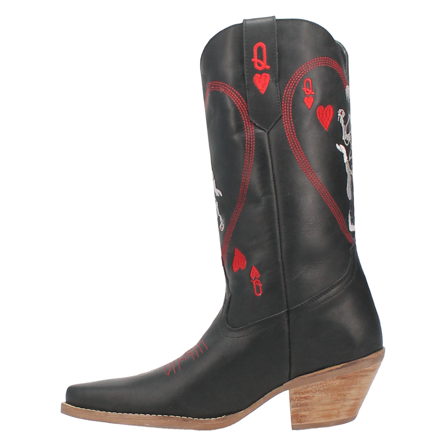 Angle 3, QUEEN A HEARTS  LEATHER BOOT