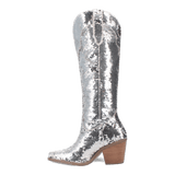 Angle 3, DANCE HALL QUEEN FABRIC BOOT
