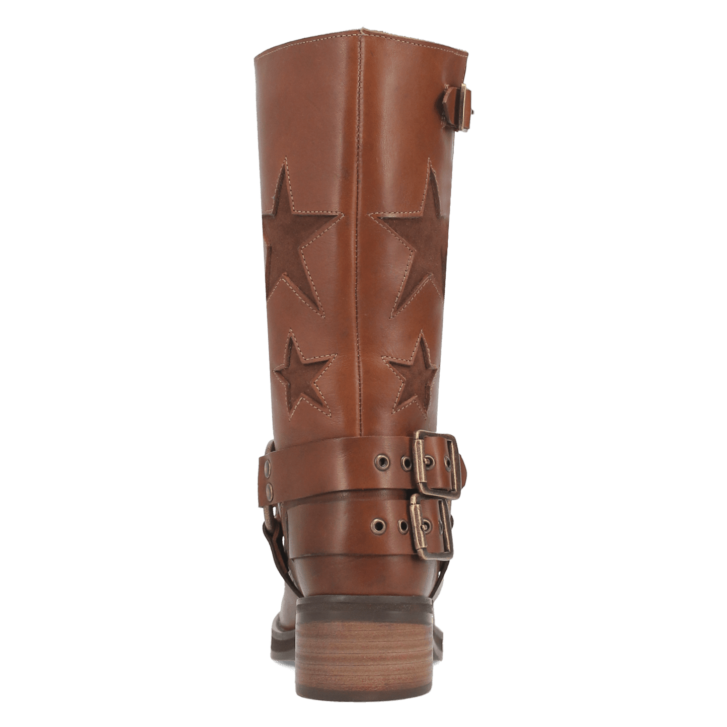 PRODUCT SHOT BLACKLIST LEATHER BOOT AT 180 DEGREE BACK ANGLE